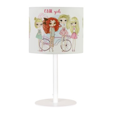 Dětská stolní lampa GIRLS VIBES 1xE27/60W/230V pr. 18 cm dívky