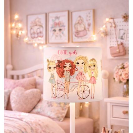 Dětská stolní lampa GIRLS VIBES 1xE27/60W/230V pr. 18 cm dívky