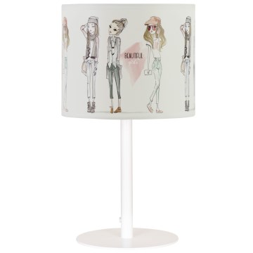 Dětská stolní lampa GIRLS VIBES 1xE27/60W/230V pr. 18 cm dívky