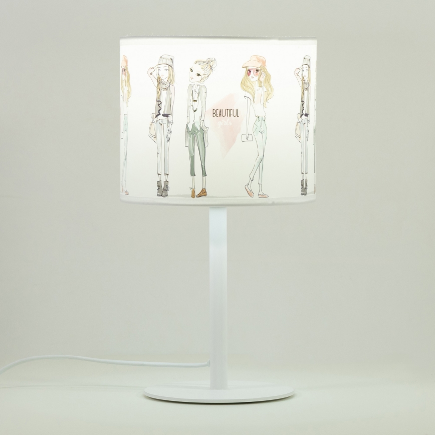 Dětská stolní lampa GIRLS VIBES 1xE27/60W/230V pr. 18 cm dívky