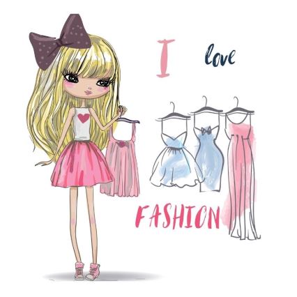 Dětská stolní lampa GIRLS VIBES 1xE27/60W/230V pr. 18 cm I love fashion