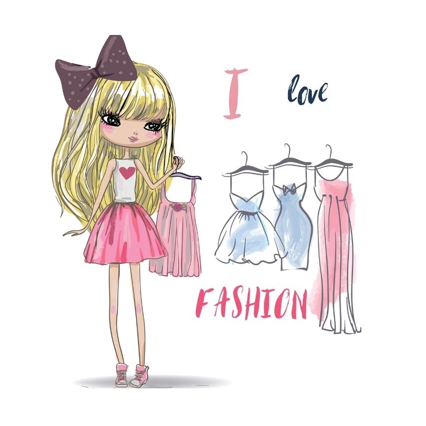 Dětská stolní lampa GIRLS VIBES 1xE27/60W/230V pr. 18 cm I love fashion