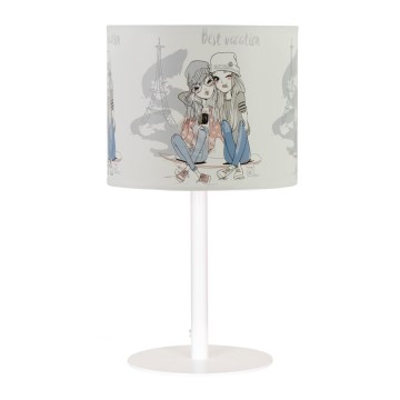 Dětská stolní lampa GIRLS VIBES 1xE27/60W/230V pr. 18 cm Paris