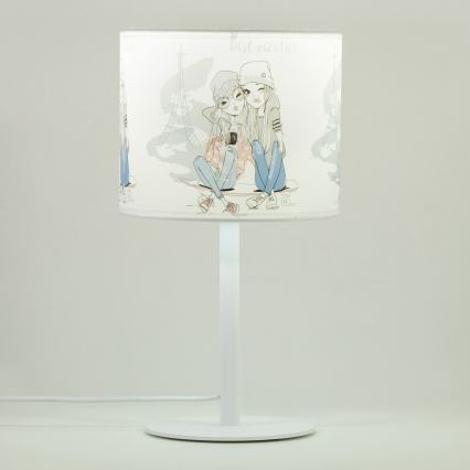 Dětská stolní lampa GIRLS VIBES 1xE27/60W/230V pr. 18 cm Paris
