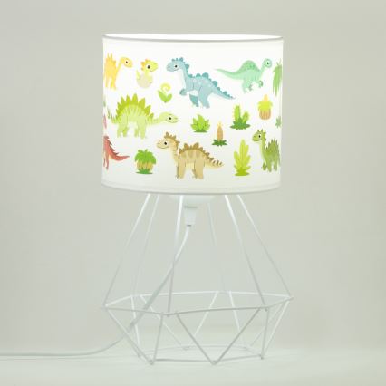 Dětská stolní lampa KIDS ROOM 1xE27/60W/230V pr. 18 cm dinosaurus