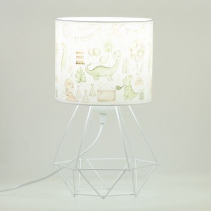 Dětská stolní lampa KIDS ROOM 1xE27/60W/230V pr. 18 cm dinosaurus
