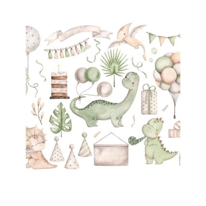 Dětská stolní lampa KIDS ROOM 1xE27/60W/230V pr. 18 cm dinosaurus