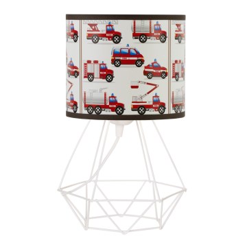 Dětská stolní lampa KIDS ROOM 1xE27/60W/230V pr. 18 cm hasiči