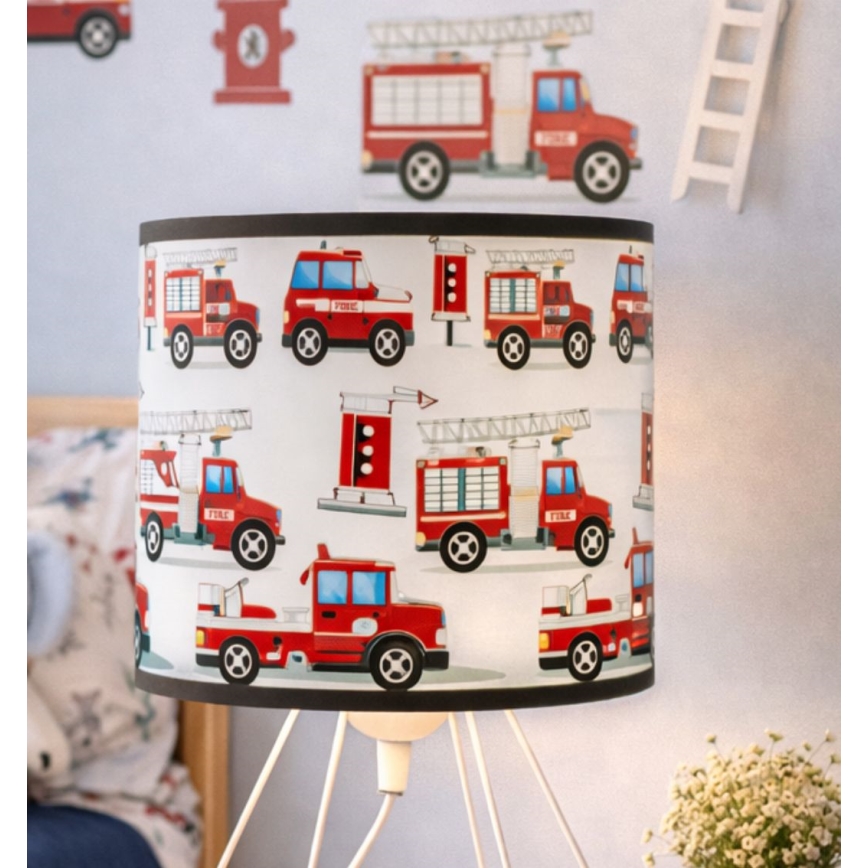Dětská stolní lampa KIDS ROOM 1xE27/60W/230V pr. 18 cm hasiči