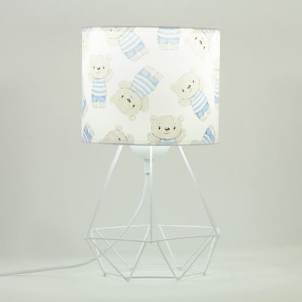 Dětská stolní lampa KIDS ROOM 1xE27/60W/230V pr. 18 cm medvídek