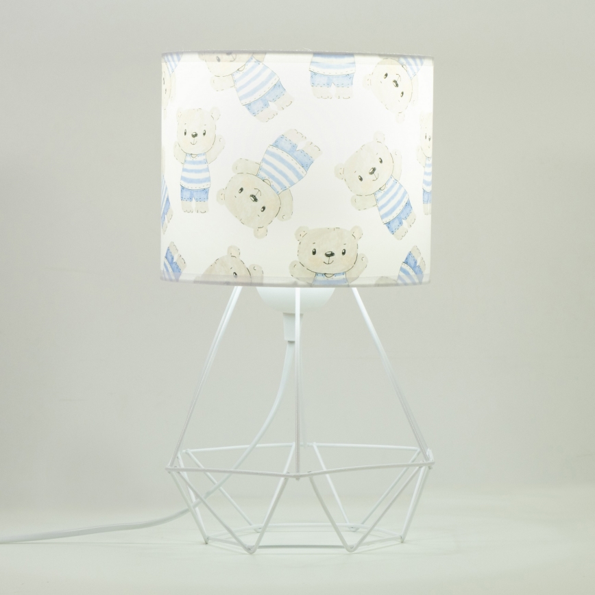 Dětská stolní lampa KIDS ROOM 1xE27/60W/230V pr. 18 cm medvídek
