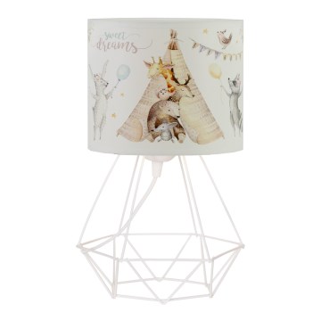 Dětská stolní lampa KIDS ROOM 1xE27/60W/230V pr. 18 cm zvířátka