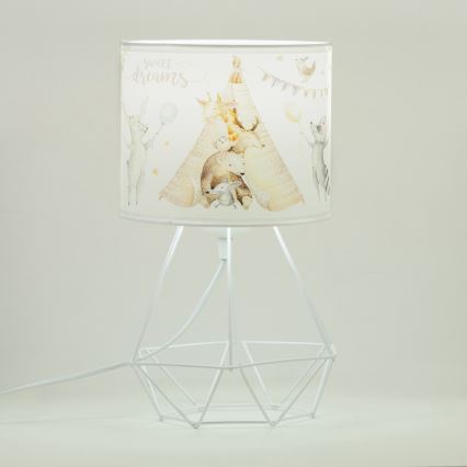 Dětská stolní lampa KIDS ROOM 1xE27/60W/230V pr. 18 cm zvířátka