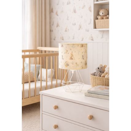 Dětská stolní lampa KIDS ROOM 1xE27/60W/230V pr. 18 cm zvířátka