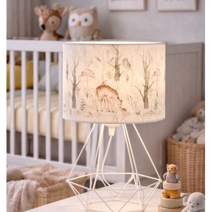 Dětská stolní lampa KIDS ROOM 1xE27/60W/230V pr. 18 cm zvířátka