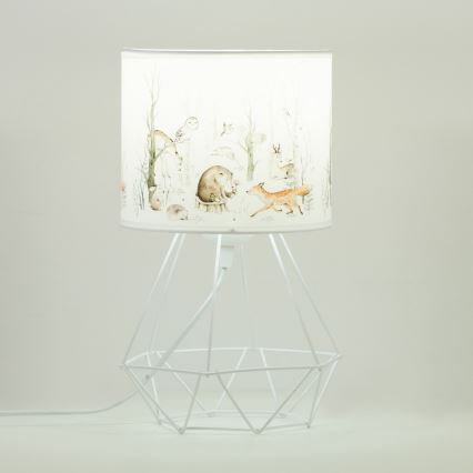 Dětská stolní lampa KIDS ROOM 1xE27/60W/230V pr. 18 cm zvířátka