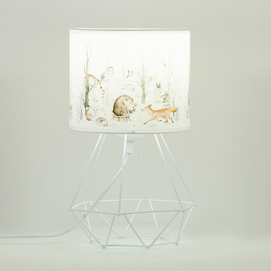 Dětská stolní lampa KIDS ROOM 1xE27/60W/230V pr. 18 cm zvířátka