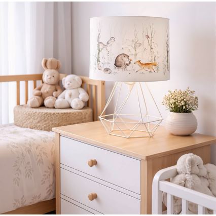 Dětská stolní lampa KIDS ROOM 1xE27/60W/230V pr. 18 cm zvířátka
