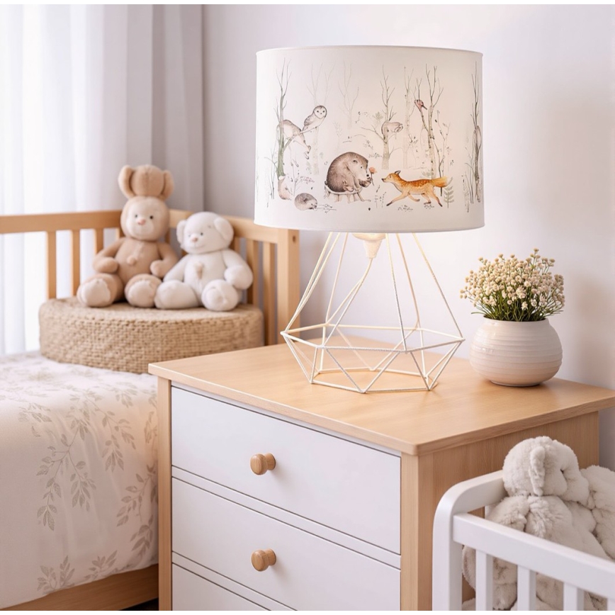 Dětská stolní lampa KIDS ROOM 1xE27/60W/230V pr. 18 cm zvířátka