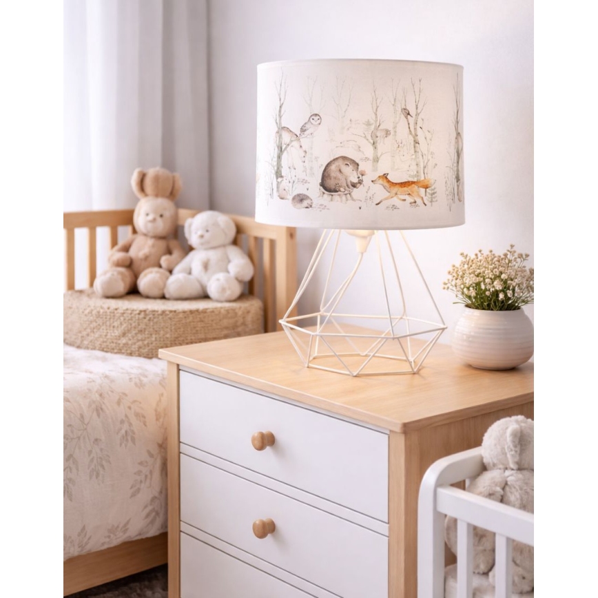 Dětská stolní lampa KIDS ROOM 1xE27/60W/230V pr. 18 cm zvířátka