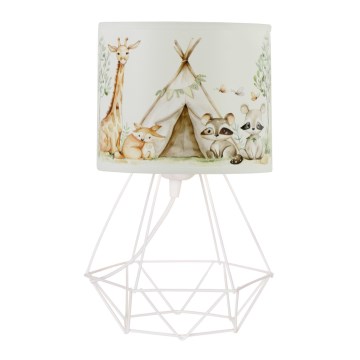Dětská stolní lampa KIDS ROOM 1xE27/60W/230V pr. 18 cm zvířátka