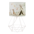 Dětská stolní lampa KIDS ROOM 1xE27/60W/230V pr. 18 cm zvířátka