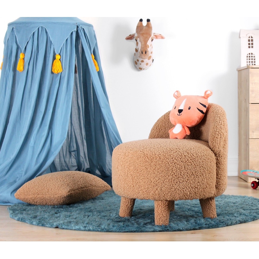 Dětské křeslo PIXI pr. 46 cm hnědá