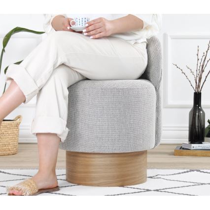 Dětské křeslo RIKI 40x47 cm šedá