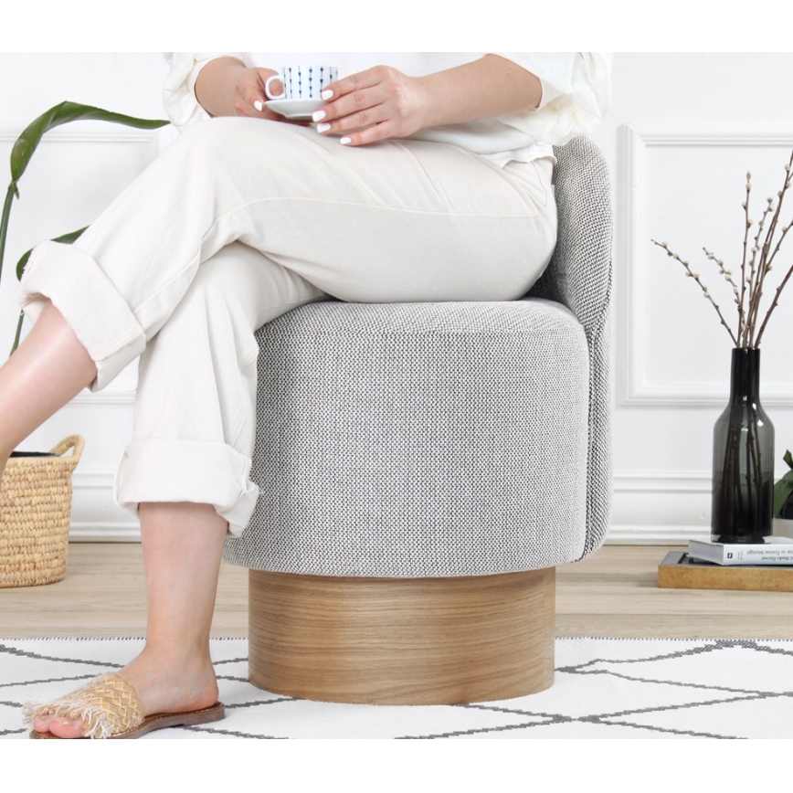 Dětské křeslo RIKI 40x47 cm šedá