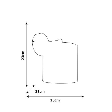 Dětské nástěnné svítidlo UNICORN 1xE27/60W/230V