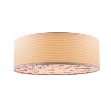 Dětské stropní svítidlo KIDDY 2xE27/40W/230V béžová/růžová