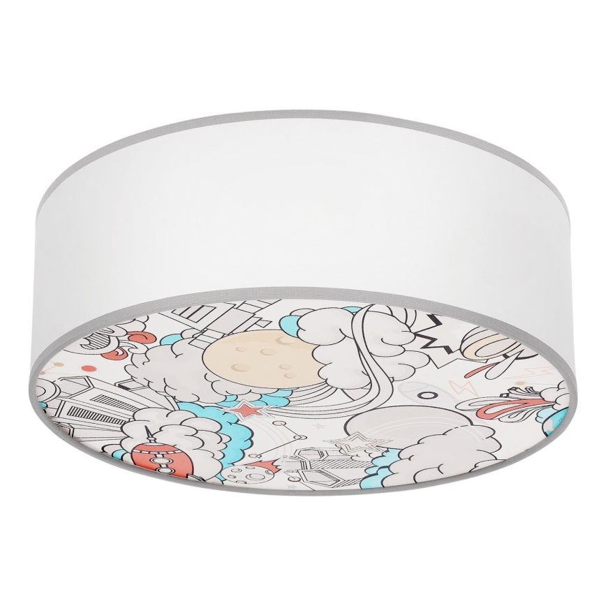 Dětské stropní svítidlo KIDDY 2xE27/40W/230V bílá/béžová