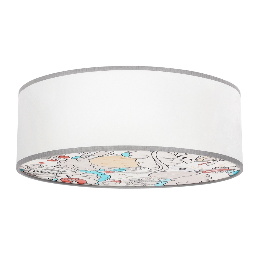 Dětské stropní svítidlo KIDDY 2xE27/40W/230V bílá/béžová