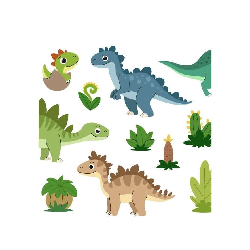 Dětské stropní svítidlo KIDS ROOM 1xE27/60W/230V pr. 40 cm dinosaurus