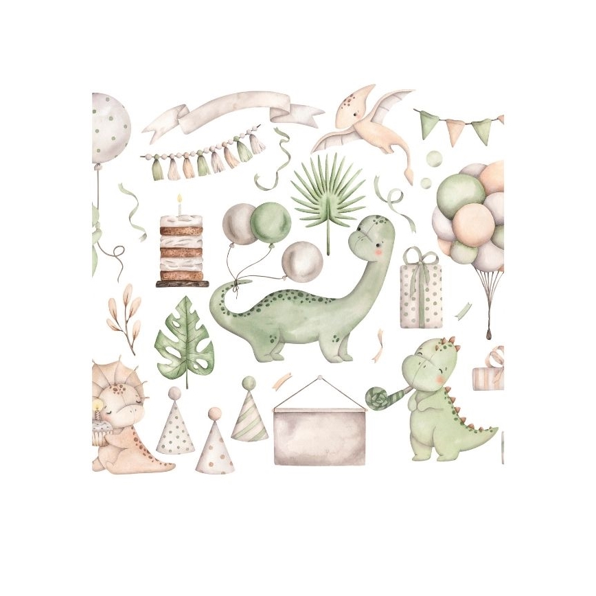 Dětské stropní svítidlo KIDS ROOM 1xE27/60W/230V pr. 40 cm dinosaurus