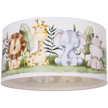 Dětské stropní svítidlo KIDS ROOM 1xE27/60W/230V pr. 40 cm džungle