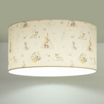 Dětské stropní svítidlo KIDS ROOM 1xE27/60W/230V pr. 40 cm zvířátka