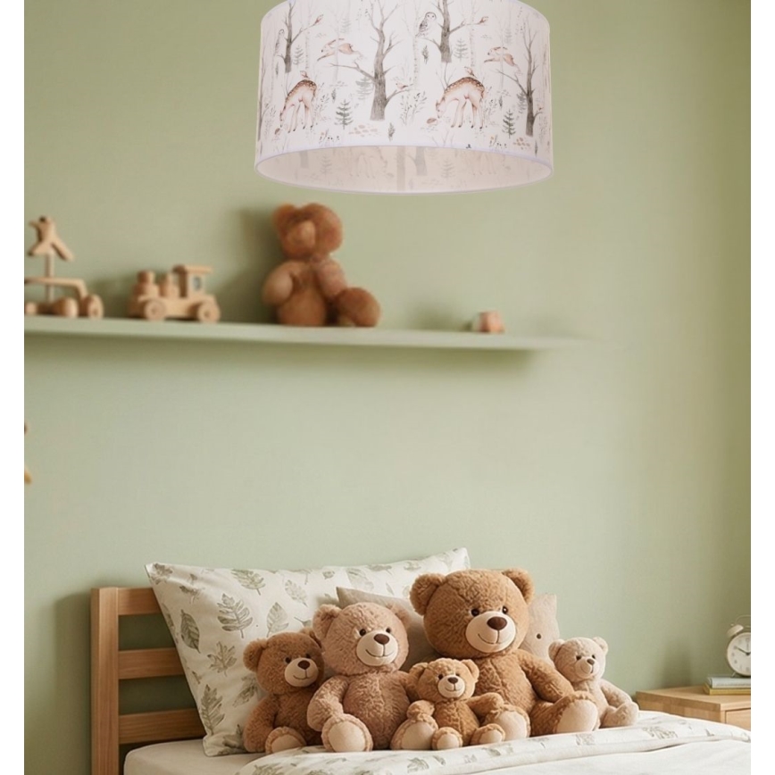 Dětské stropní svítidlo KIDS ROOM 1xE27/60W/230V pr. 40 cm zvířátka