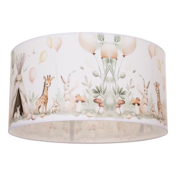 Dětské stropní svítidlo KIDS ROOM 1xE27/60W/230V pr. 40 cm zvířátka
