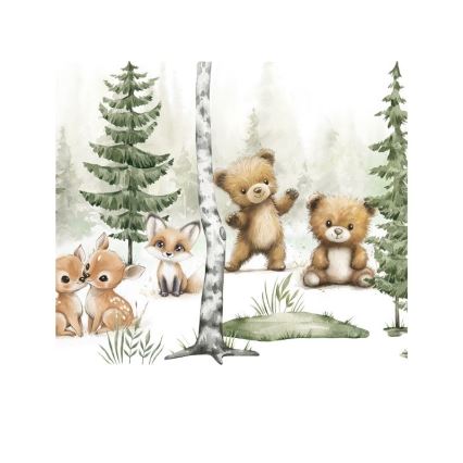 Dětské stropní svítidlo KIDS ROOM 1xE27/60W/230V pr. 40 cm zvířátka