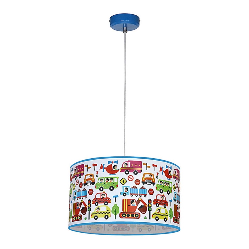 Dětské závěsné svítidlo BAMBINO 1xE27/40W/230V modrá