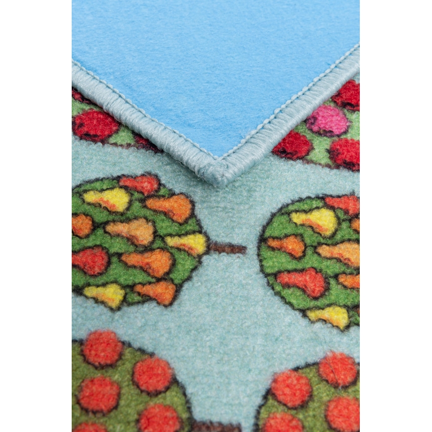 Dětský koberec STELLA STREETS 100x150 cm tyrkysová/město