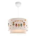Dětský lustr CANDY 1xE27/40W/230V bílá/pestrobarevná