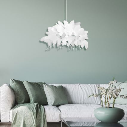 Dětský lustr FARFALLA 1xE27/60W/230V bílá