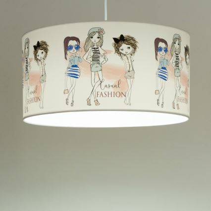 Dětský lustr GIRLS VIBES 1xE27/60W/230V pr. 40 cm dívky