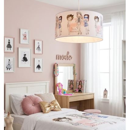Dětský lustr GIRLS VIBES 1xE27/60W/230V pr. 40 cm dívky