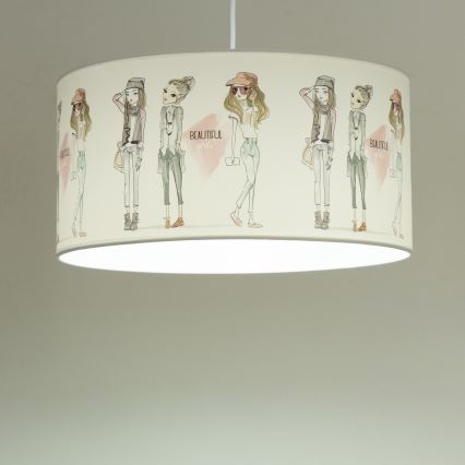 Dětský lustr GIRLS VIBES 1xE27/60W/230V pr. 40 cm dívky
