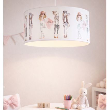 Dětský lustr GIRLS VIBES 1xE27/60W/230V pr. 40 cm dívky