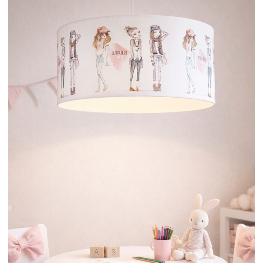 Dětský lustr GIRLS VIBES 1xE27/60W/230V pr. 40 cm dívky