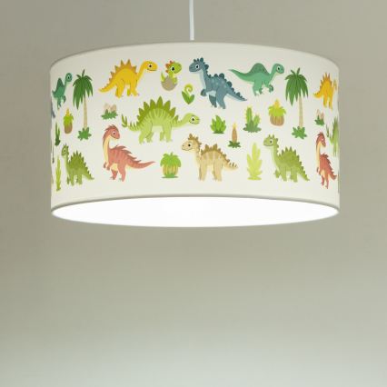 Dětský lustr KIDS ROOM 1xE27/60W/230V pr. 40 cm dinosaurus